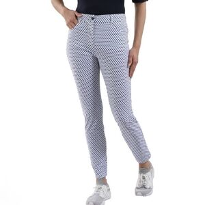 CHERVO Italian jacquard ankle pants S (G7)